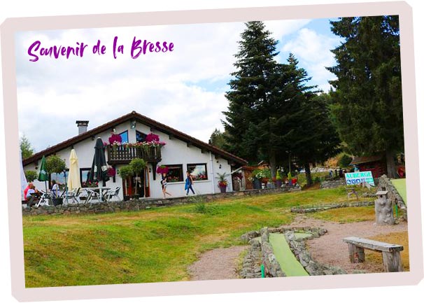 carte postale pour contacter restaurant étable à la Bresse